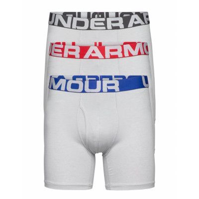 Ua Charged Cotton 6In 3 Pack Boxerkalsonger Grå Under Armour