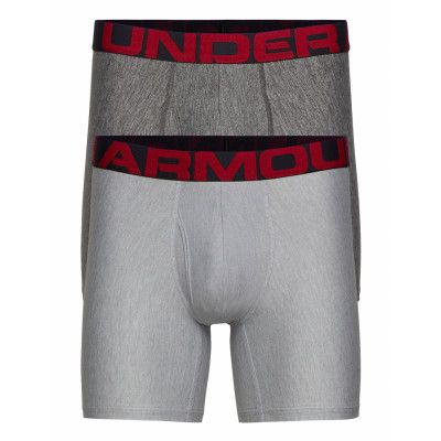 Ua Tech 6In 2 Pack Sport Boxers Grå Under Armour