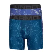 Ua Tech 6in Novelty 2 Pack Boxerkalsonger Blå Under Armour