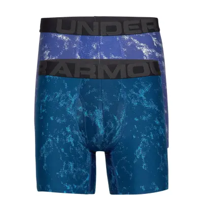 Ua Tech 6in Novelty 2 Pack Boxerkalsonger Blå Under Armour