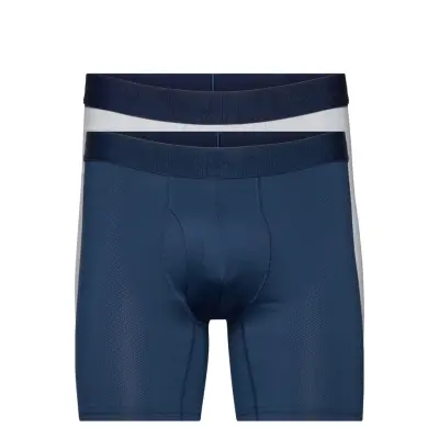 Ua Tech Mesh 6In 2 Pack Boxerkalsonger Blå Under Armour
