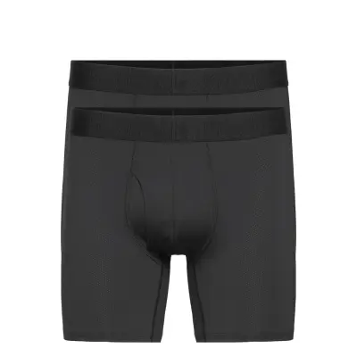 Ua Tech Mesh 6In 2 Pack Sport Boxers Svart Under Armour
