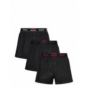 HUGO Woven Boxer Triplet Svart