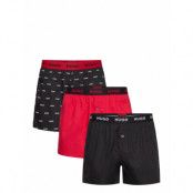 HUGO Woven Boxer Triplet Svart