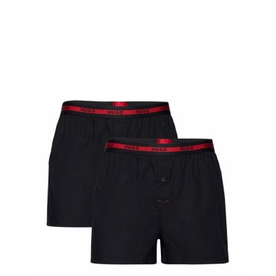 Woven Boxer Twinpack Underwear Boxer Shorts Svart HUGO