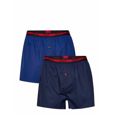 Woven Boxer Twinpack Underwear Boxer Shorts Blå HUGO