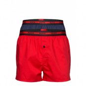Woven Boxer Twinpack Underwear Boxer Shorts Röd HUGO