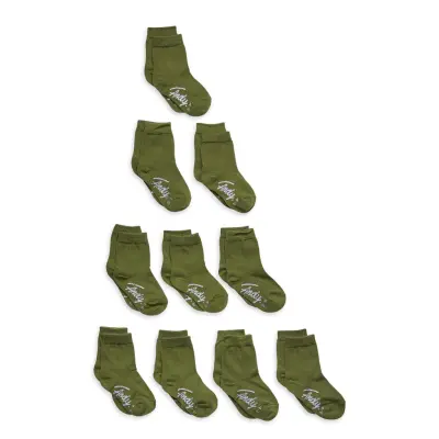 A. Solid Crew Sock Socks & Tights Socks Grön Frank Dandy