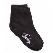 A. Solid Crew Sock Socks & Tights Socks Svart Frank Dandy
