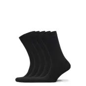 Bamboo Solid Crew Sock 5-Pack Underwear Socks Regular Socks Svart Frank Dandy