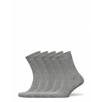 Bamboo Solid Crew Sock Lingerie Socks Regular Socks Grå Frank Dandy