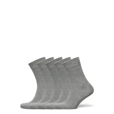 Bamboo Solid Crew Sock Lingerie Socks Regular Socks Grå Frank Dandy