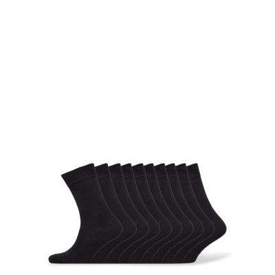 Bo.10P Crew Sock *Villkorat Erbjudande Underwear Socks Regular Socks Svart Frank Dandy