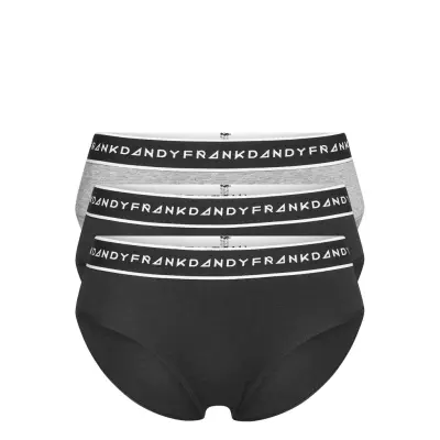 Bo.3P Women's Bamboo Hip Lingerie Panties Hipsters/boyshorts Svart Frank Dandy