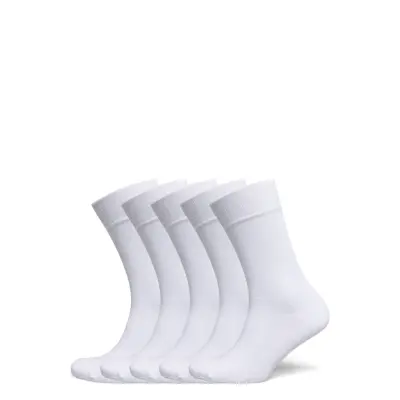 Frank Dandy Bamboo Solid Crew Sock - White - 41-46