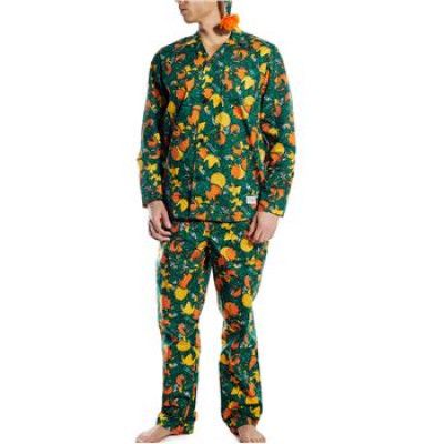 Frank Dandy Oranges Pyjama Set Green * Fri Frakt *