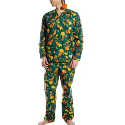 Frank Dandy Oranges Pyjama Set Green * Fri Frakt *