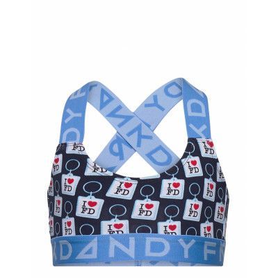 Girl's Key Ring Sports Bra Night & Underwear Underwear Tops Blå Frank Dandy