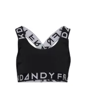 Girl'S Solid Bralette Night & Underwear Underwear Tops Svart Frank Dandy