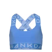 Girl'S Solid Sports Bra W Blue/Lt Blue Night & Underwear Underwear Tops Blå Frank Dandy