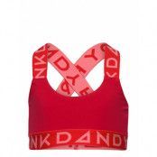 Girl'S Solid Sports Bra W Red/Peach Night & Underwear Underwear Tops Röd Frank Dandy