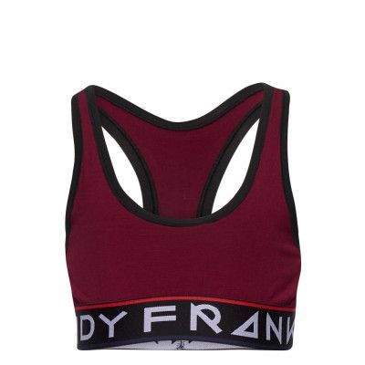 Girl's St Paul Bamboo Bralette Night & Underwear Underwear Tops Röd Frank Dandy