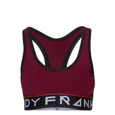 Girl's St Paul Bamboo Bralette Night & Underwear Underwear Tops Röd Frank Dandy