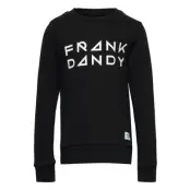 Kid'S Solid Crew Sweat-shirt Tröja Svart Frank Dandy