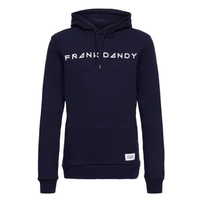 Kid'S Solid Hoodie Hoodie Blå Frank Dandy