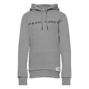 Kid'S Solid Hoodie Hoodie Grå Frank Dandy