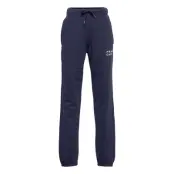 Kid'S Solid Sweat Pants Sweatpants Mjukisbyxor Blå Frank Dandy