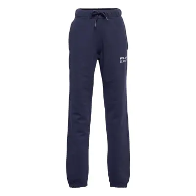 Kid'S Solid Sweat Pants Sweatpants Mjukisbyxor Blå Frank Dandy