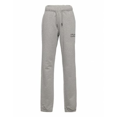 Kid'S Solid Sweat Pants Sweatpants Mjukisbyxor Grå Frank Dandy
