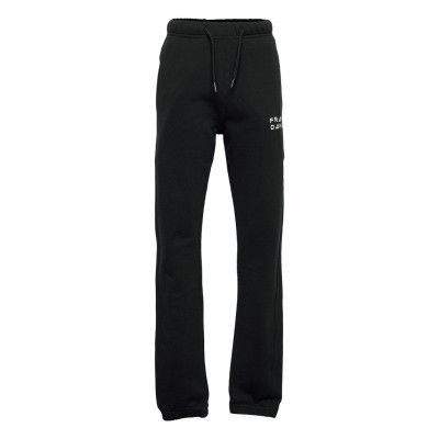Kid'S Solid Sweat Pants Sweatpants Mjukisbyxor Svart Frank Dandy