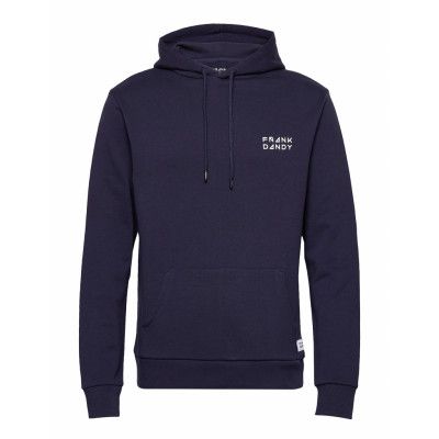 Unisex Solid Hoodie Hoodie Blå Frank Dandy