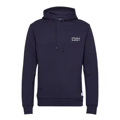 Unisex Solid Hoodie Hoodie Blå Frank Dandy