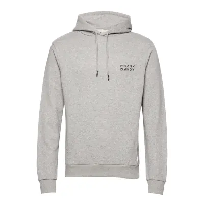 Unisex Solid Hoodie Hoodie Grå Frank Dandy