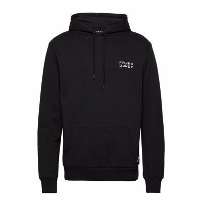 Unisex Solid Hoodie Hoodie Svart Frank Dandy