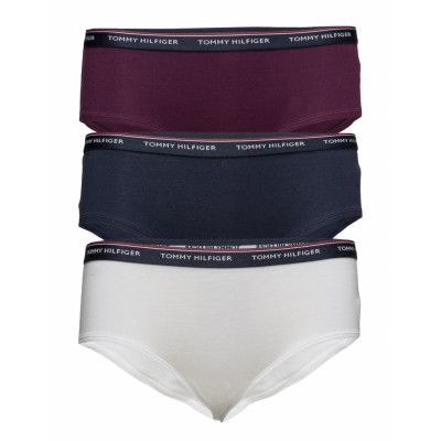 3p Shorty Lingerie Panties Hipsters/boyshorts Vit Tommy Hilfiger