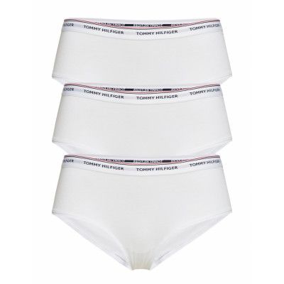 3p Shorty Lingerie Panties Hipsters/boyshorts Vit Tommy Hilfiger
