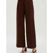 Bardot Geordy Hipster Linen Pant - Brown - 36