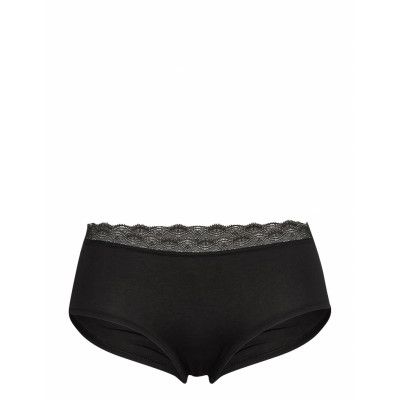 Basic Lace Hipster Hipstertrosa Underkläder Svart Femilet
