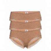 Bea Hipsters 3 Pack Lingerie Panties Hipsters/boyshorts Beige Underprotection
