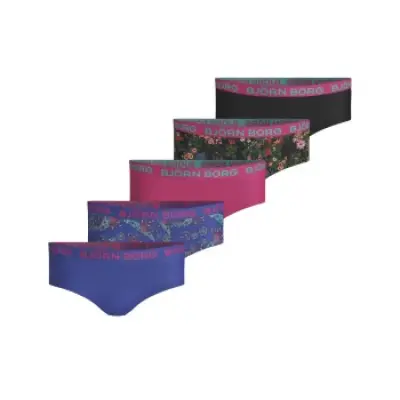 Björn Borg 5-pack Paisley Mystic Flower Hispter For Girls * Fri Frakt * * Kampanj *