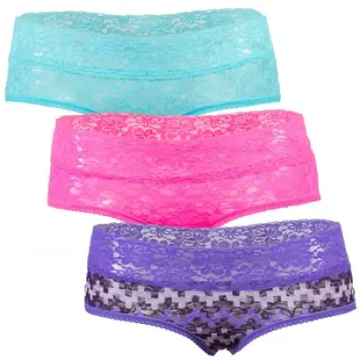 Björn Borg Love All Lace Hotpant Simply Purple  3-pack * Fri Frakt * * Kampanj *