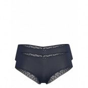 Double Pack: Brazilian Hipster Shorts Trimmed With Lace Trosa Brief Tanga Grå Esprit Bodywear Women