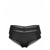 Double Pack: Brazilian Hipster Shorts Trimmed With Lace Trosa Brief Tanga Svart Esprit Bodywear Women