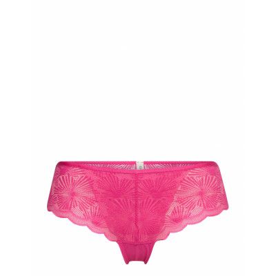 Brazilian Hipster Shorts Made Of Patterned Lace Trosa Brief Tanga Rosa Esprit Bodywear Women