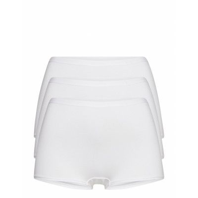 Brief 3 Pack Carin Boxer High *Villkorat Erbjudande Lingerie Panties Hipsters/boyshorts Vit Lindex