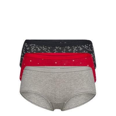 Brief 3 Pack Carin Classic Reg Lingerie Panties Hipsters/boyshorts Multi/mönstrad Lindex